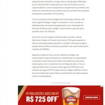 Vírus que motivou alerta do FBI ataca mais equipamentos e adultera tráfego na internet – G1 Brasil