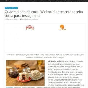 Quadradinho de coco: Wickbold apresenta receita típica para festa junina – Jornal Dia Dia