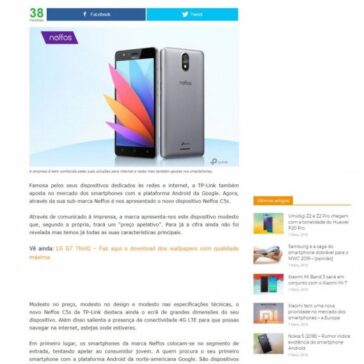 Neffos C5s da TP-Link seria perfeito com o Android Go da Google – 4G News (Portugal)
