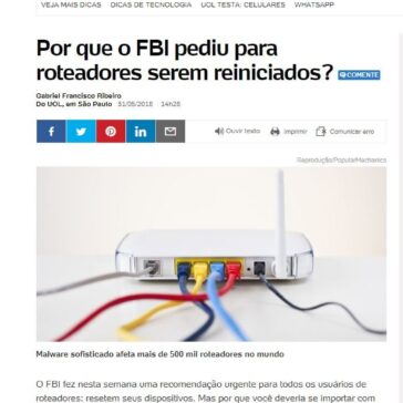 Por que o FBI pediu para roteadores serem reiniciados? – UOL