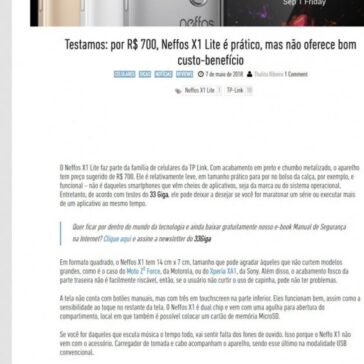 Testamos: por R$ 700, Neffos X1 Lite é prático, mas não oferece bom custo-benefício – 33 Giga