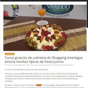 Curso gratuito de culinária do Shopping Interlagos ensina receitas típicas de Festa Junina – Jornal Joseense News