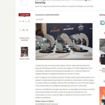 Conheça os vencedores do 7° Prêmio Digital Security – Digital Security