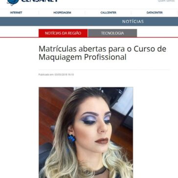 Matrículas abertas para o Curso de Maquiagem Profissional – Censanet