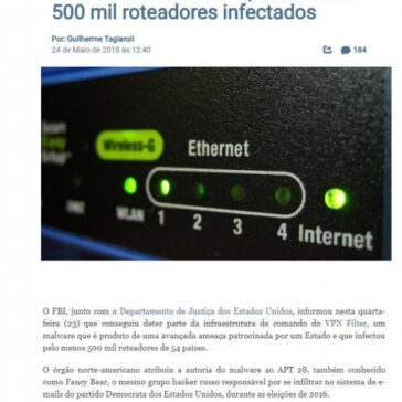 FBI desbarata botnet que continha 500 mil roteadores infectados – GizModo Brasil
