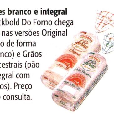 Pães branco e integral – Ana Maria Receitas (Revista Ana Maria)