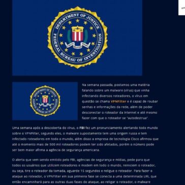 O FBI recomenda que todos reiniciem o roteador – Business Consultant