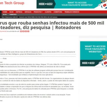 Vírus que rouba senhas infectou mais de 500 mil roteadores, diz pesquisa | Roteadores – Blog Zion Tech Group
