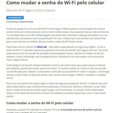 Como mudar a senha do Wi-Fi pelo celular – Blog da PSafe
