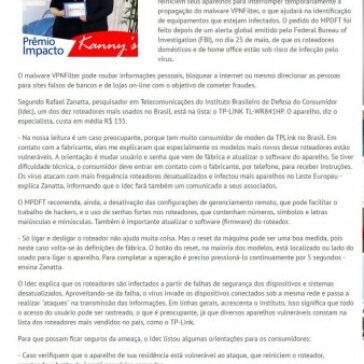 Ministério Público alerta que brasileiros devem reiniciar roteadores domésticos para combater vírus – AquiAgora.net