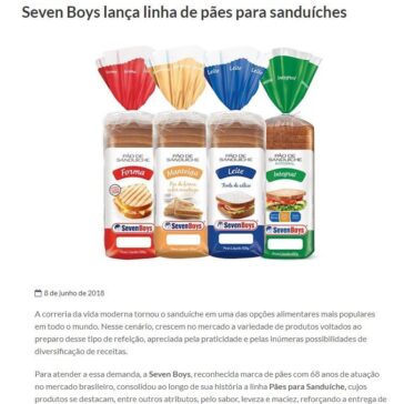 Seven Boys lança linha de pães para sanduíches – Clube da Embalagem