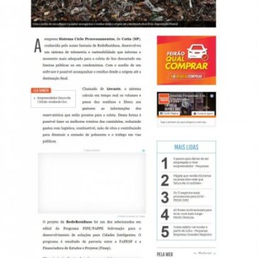 Sistema monitora volume de rejeitos em lixeiras públicas e informa o momento da coleta – Pequenas Empresas Grandes Negócios