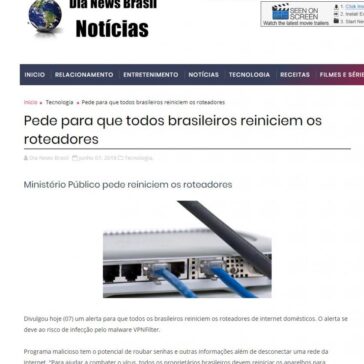 Pede para que todos brasileiros reiniciem os roteadores – Dia News Brasil