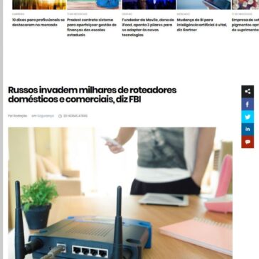 Russos invadiram milhares de roteadores domésticos e comerciais, diz FBI – IT Fórum 365