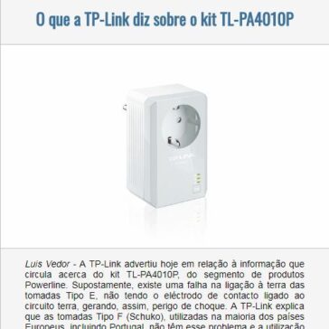 O que a TP-Link diz sobre o kit TL-PA4010P – EexpoNews