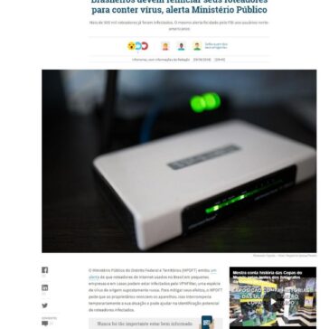 Brasileiros devem reiniciar seus roteadores para conter vírus, alerta Ministério Público – Gazeta do Povo (Online)