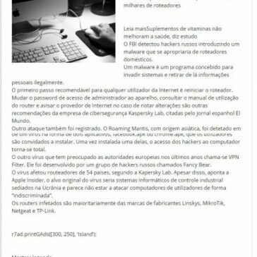 FBI alerta para reiniciar roteadores de wi-fi – Folha do Estado