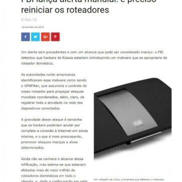 FBI lança alerta mundial: é preciso reiniciar os roteadores – PaginaBrazil.Com – Página Brazil