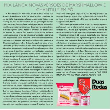 Mix lança novas versões de marshmallow e chantilly em pó – Aditivos e Ingredientes