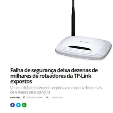 Falha de segurança deixa dezenas milhares de roteadores da TP-Link expostos – Mundo Conectado