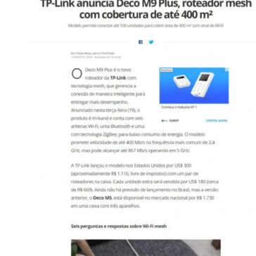 TP-Link anuncia Deco M9 Plus, roteador mesh com cobertura de até 400 m² – Tech tudo