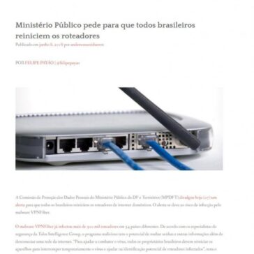 Ministério Público pede para que todos brasileiros reiniciem os roteadores – Information Security