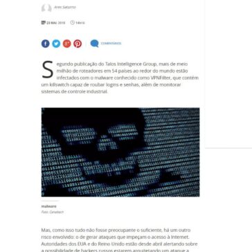 Malware ameaçador infectou mais de 500 mil roteadores ao redor do mundo – Terra