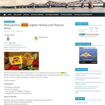 Festa Junina: Arcor sugere receita com Paçoca Amor – Jornal Dia Dia