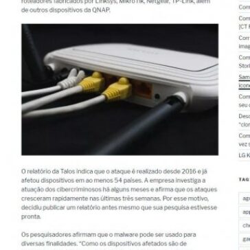 O malware destrutivo que infectou 500 mil roteadores e pode ter relação com a Rússia – Carlos Trentini