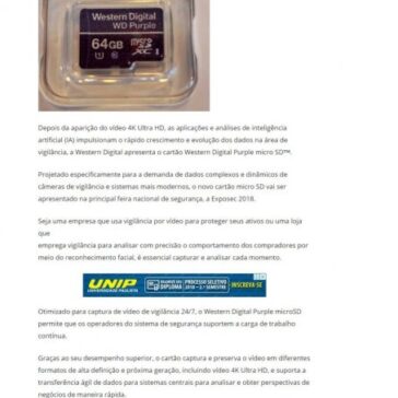 Novo cartão WD Purple chega ao mercado – Rmax