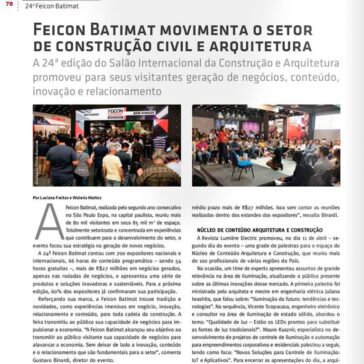 Feicon Batimat movimenta o setor de construção civil e arquitetura – Revista Lumière Electric