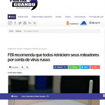 FBI recomenda que todos reiniciem seus roteadores por conta de vírus russo – Portal Guandu
