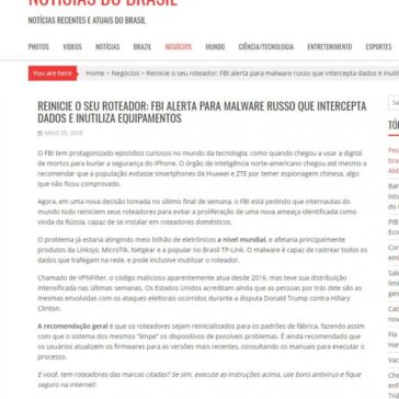 Reinicie o seu roteador: FBI alerta para malware russo que intercepta dados e inutiliza equipamentos – Notícias do Brasil