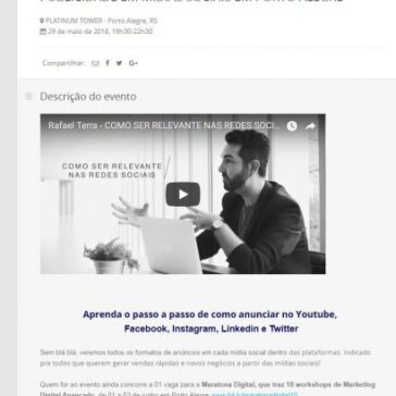 Publicidade em Mídias Sociais em Porto Alegre – Sympla