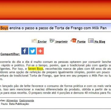 Seven Boys ensina o passo a passo de Torta de Frango com Milk Pan – Difundir