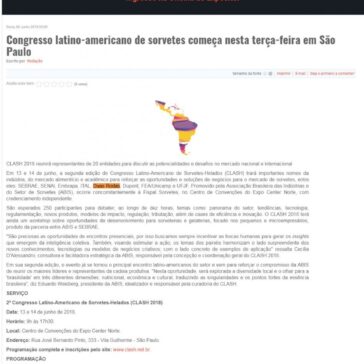 Congresso latino-americano de sorvetes começa nesta terça-feira em São Paulo – Feiras Industriais