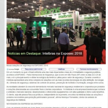 Intelbras na Exposec 2018 – Guia do CFTV
