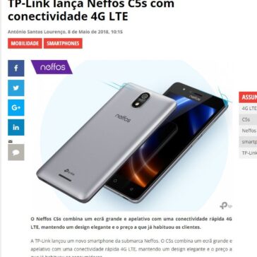 TP-Link lança Neffos C5s com conectividade 4G LTE – Bit Magazine