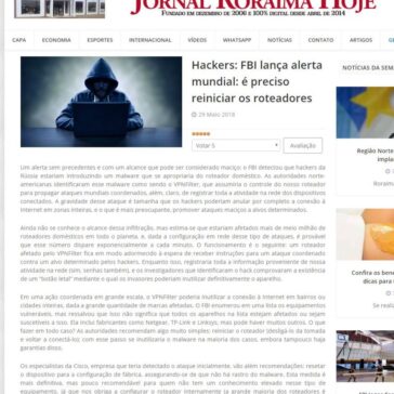 Hackers: FBI lança alerta mundial: é preciso reiniciar os roteadores – Roraima Hoje