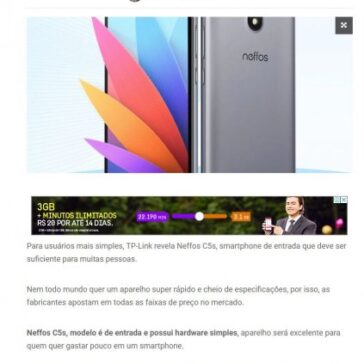 Neffos C5s, modelo é de entrada e possui hardware simples – AjudaAndroid