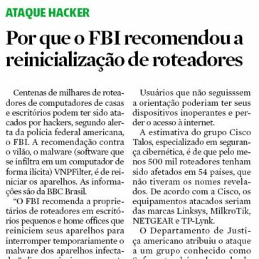 Por que o FBI re comendou a re inicialização de roteadores – Zero Hora