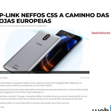 TP-Link Neffos C5s a caminho das lojas europeias – PC Guia (Portugal)