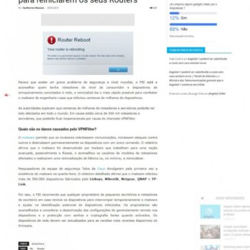 ALERTA: FBI recomenda aos usuários para reiniciarem os seus Routers – Menos Fios