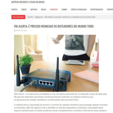 FBI alerta: é preciso reiniciar os roteadores do mundo todo – Notícias do Brasil
