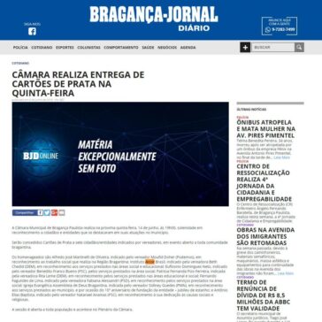 Câmara realiza entrega de Cartões de Prata na quinta-feira – Braga Campos