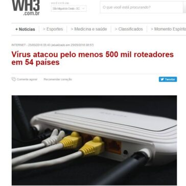 Vírus atacou pelo menos 500 mil roteadores em 54 países – Wh3