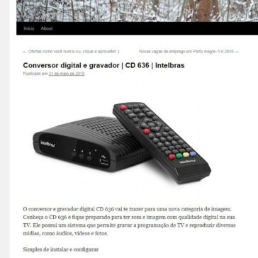 Conversor digital e gravador | CD 636 | Intelbras – Clic Noticias