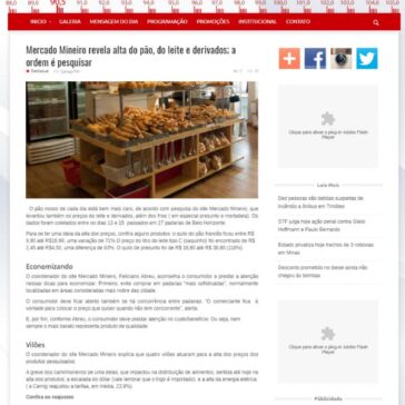 Mercado Mineiro revela alta do pão, do leite e derivados; a ordem é pesquisar – Rádio Caraça FM 90,3