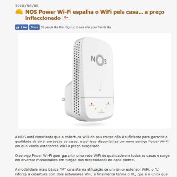NOS Power Wi-Fi espalha o WiFi pela casa… a preço inflaccionado – Aberto até de Madrugada