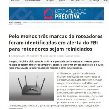 Pelo menos três marcas de roteadores foram identificadas em alerta do FBI para roteadores sejam reiniciados – IP News